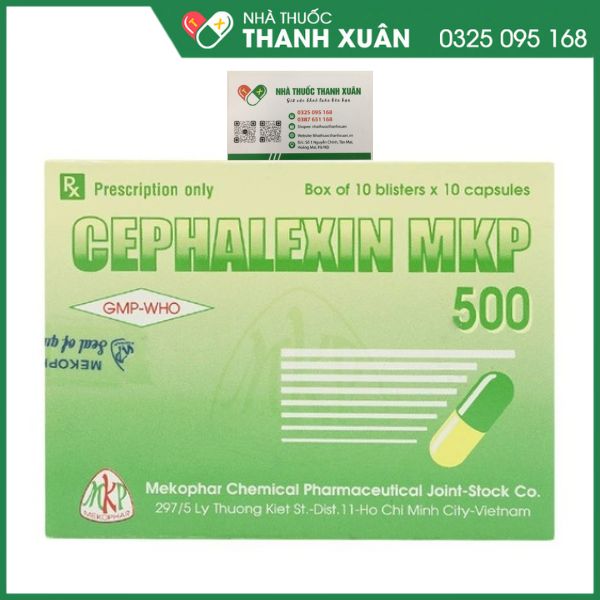 Cephalexin MKP 500 - Điều trị nhiễm do vi khuẩn nhạy cảm